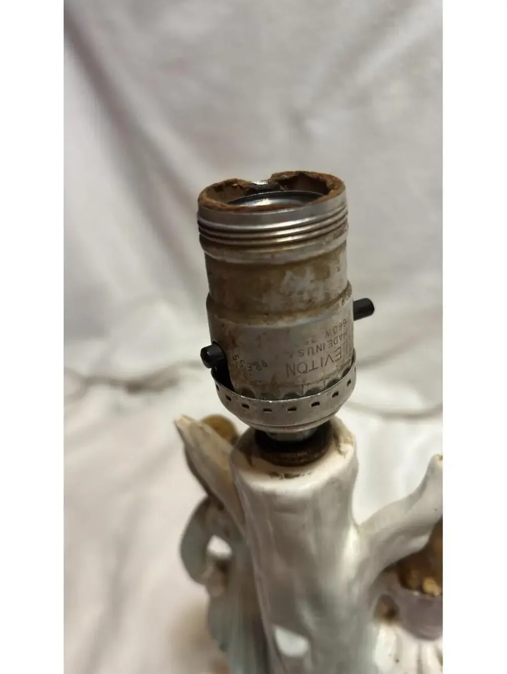 Vintage Victorian Couple 11” Table Lamp Decor Works